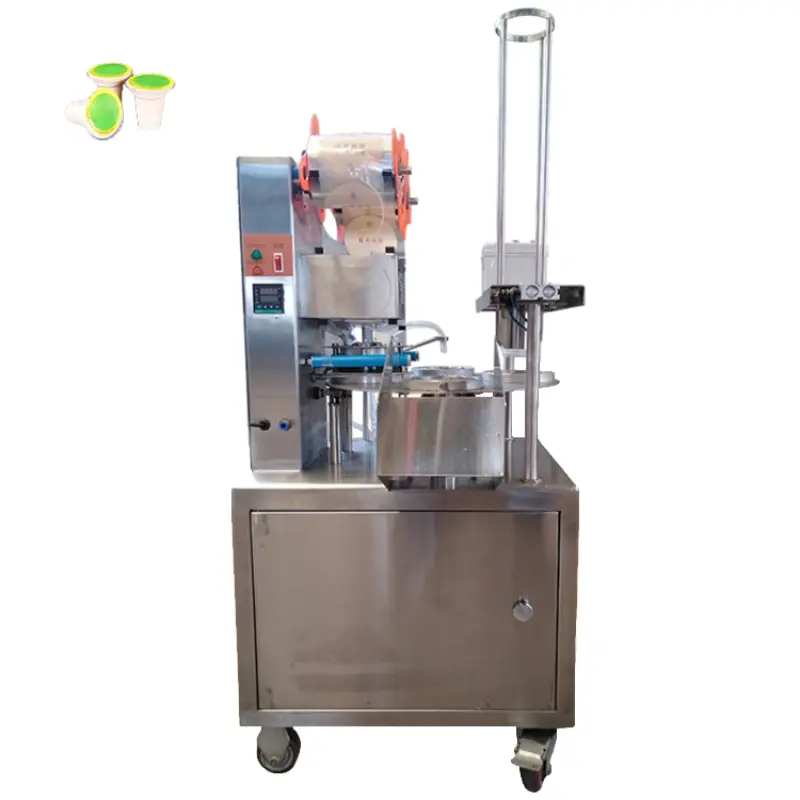 Plastic Tea Cup Heater Sealer Machine Automatic Liquid Cup Filling and Sealing Machine