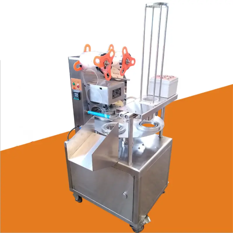 Plastic Tea Cup Heater Sealer Machine Automatic Liquid Cup Filling and Sealing Machine