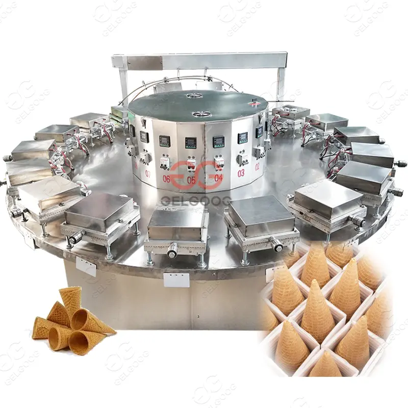 Industrial Commercial Ice Cream Cone Making Waffle Cone Baking Machines Industrial