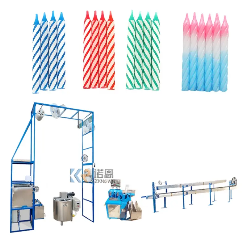 Factory Supply Automatic Birthday Candle Making Machine Industrial Spiral Wax Candle Maker Machine