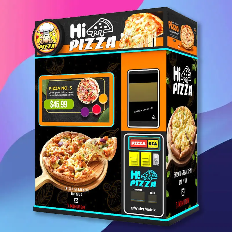 Hamburgers Vending Machine With Elevator In 24hours Pizza Robot Box