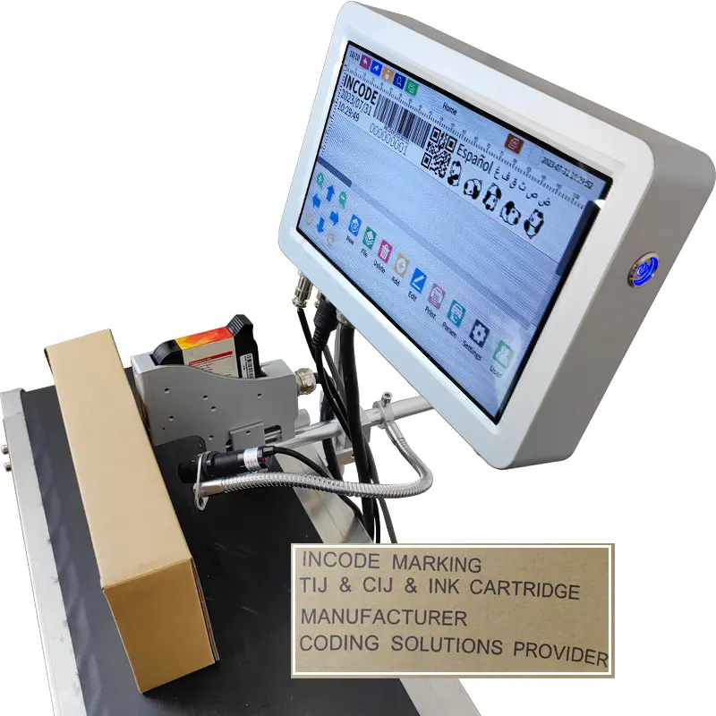 Online Tij Expiry Date Printer Online Digital Smart Tij Thermal Inkjet Printer Ink Jet Coding Machine Batch Coder Printer 32V 5A