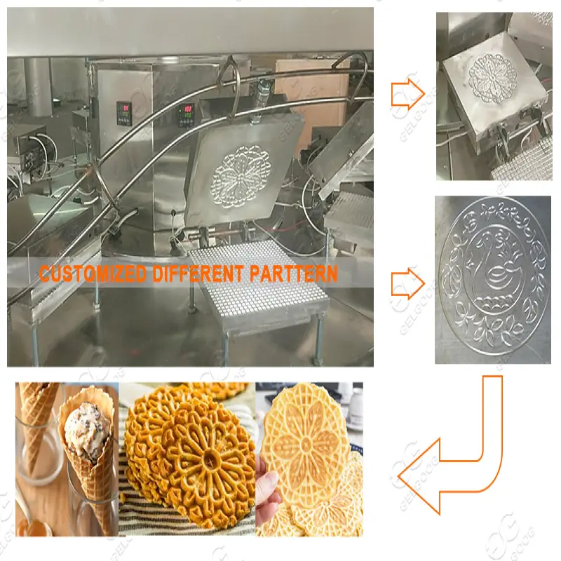 Semi Automatic Waffle Cone Cup Ice Cream Cone Making Pizzelle Machine