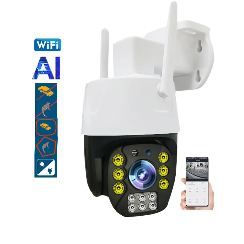 Smart Ai Camera WIFI PTZ Camera Border Detection Off Duty Detection WIFI Network Camera