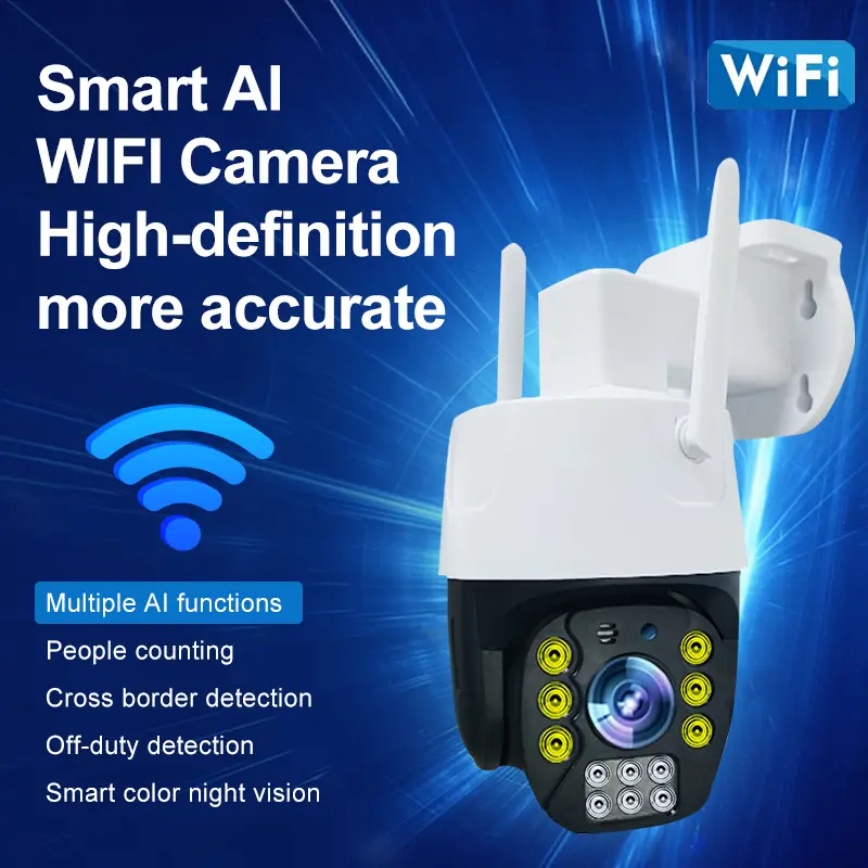 Smart Ai Camera WIFI PTZ Camera Border Detection Off Duty Detection WIFI Network Camera