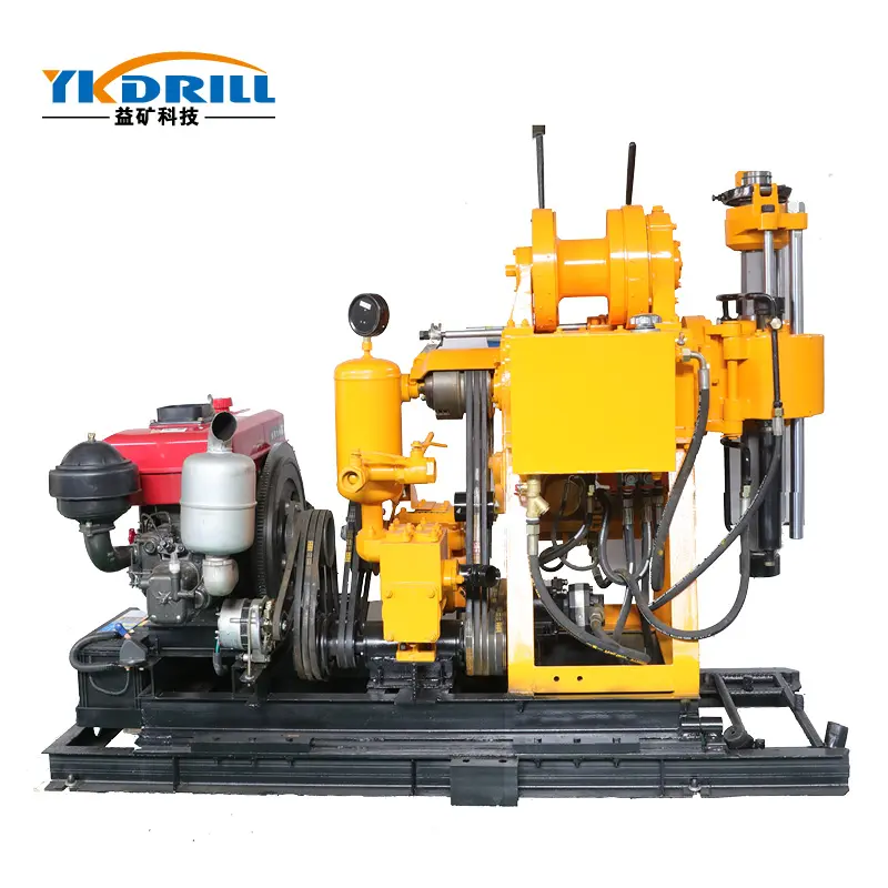 HZ-180 Geological Exploration Water Well Hydraulic Portable Drilling Rig Equipment Low Price Containing Mud Pump Drilling Tools