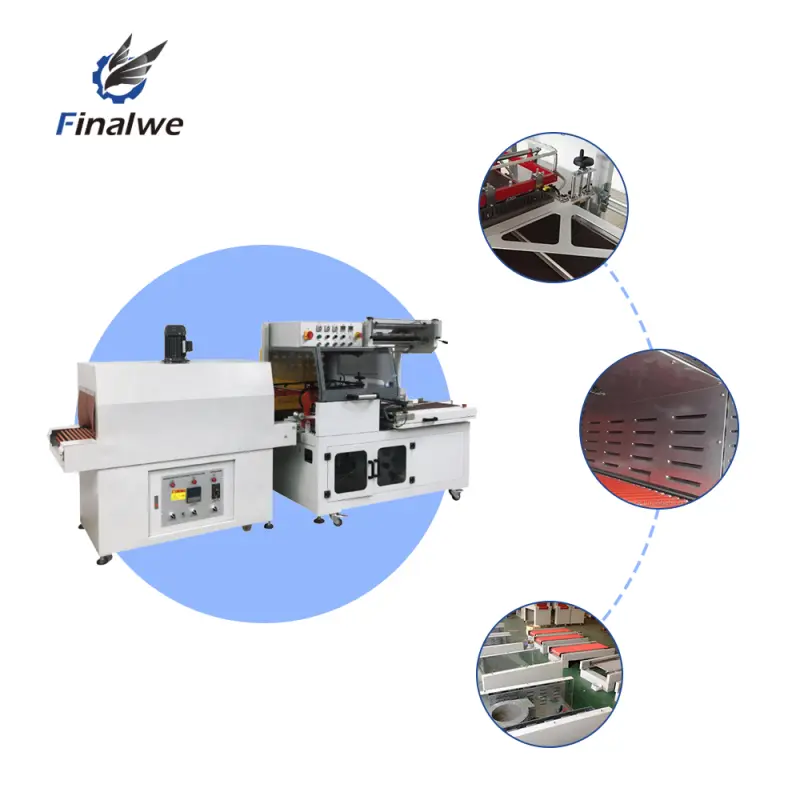 FW-RF PE Automatic L Type Sealing &amp; Shrink Luggage Wrapping Machine Semi Automatic Heat Shrink Tunnel Packing Machine
