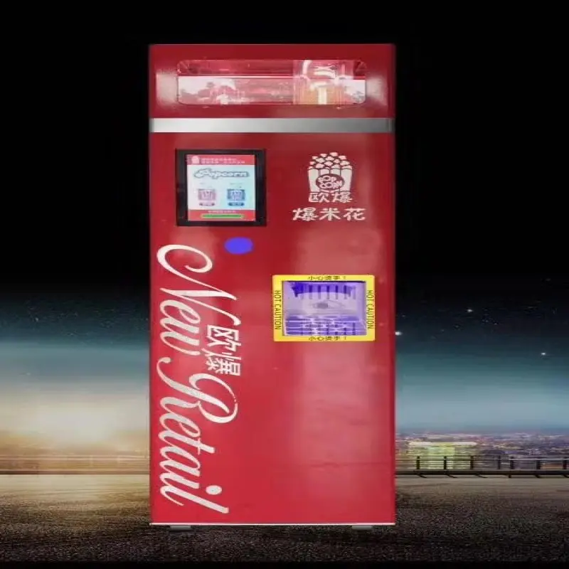 Universial Wheel Automatic Popcorn Vending Machine