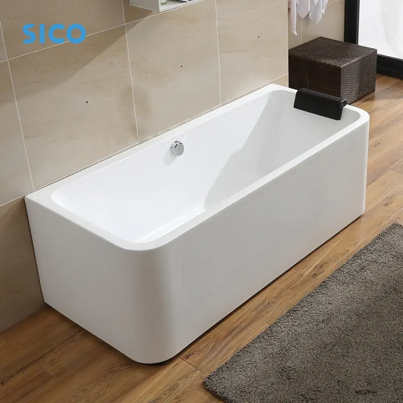 2023 Factory New Acrylic Indoor Luxury Jacuzzier Whirlpool Freestanding Surfing Massage Spa Bathtub With Led Color Light