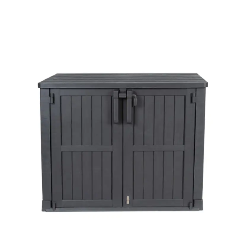 Outdoor Patio Lockable Storage Cabinet  With Waterproof Balcony Storage Shed