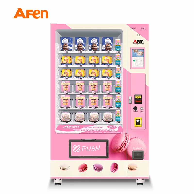 Cupcake Bread Vending Machine With Refrigerated Elevator