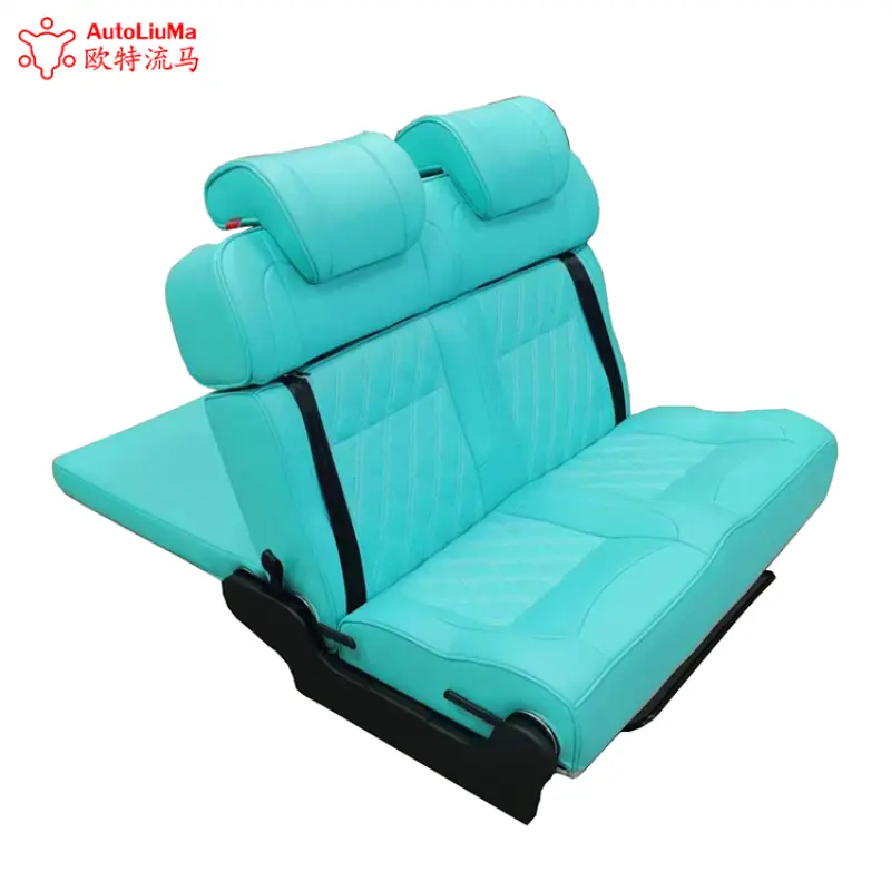 AutoLiuMa car interior accessory car travel bed seat comfortable safe 3 fold flip sofa bed for van transit motorhome MPV