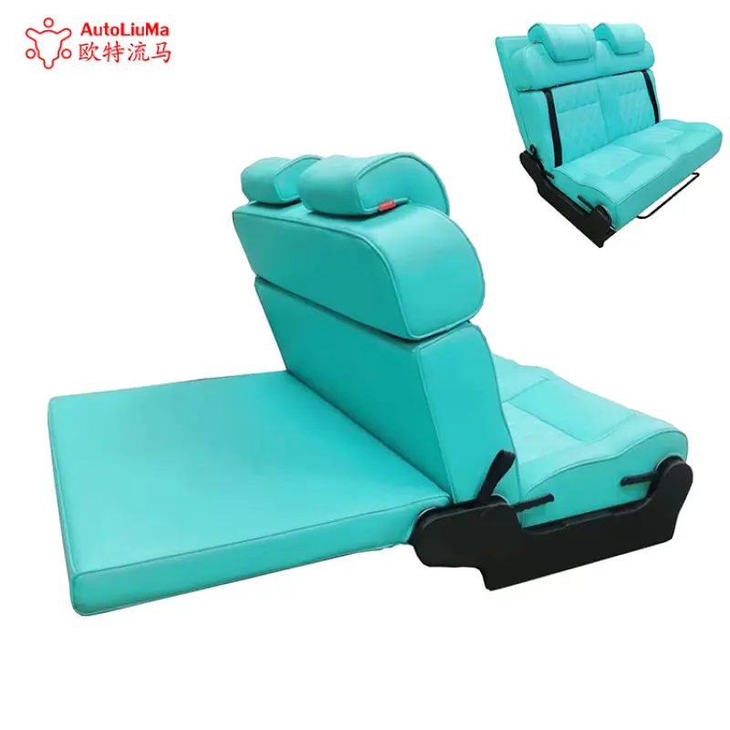 AutoLiuMa car interior accessory car travel bed seat comfortable safe 3 fold flip sofa bed for van transit motorhome MPV
