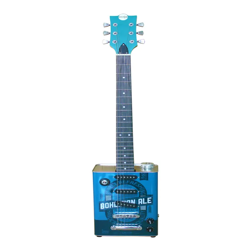 Ziko Special Design Recycling Concept Lubricating Oil Tin Body Guitar Metal Electric Bass Ukulele Guitar