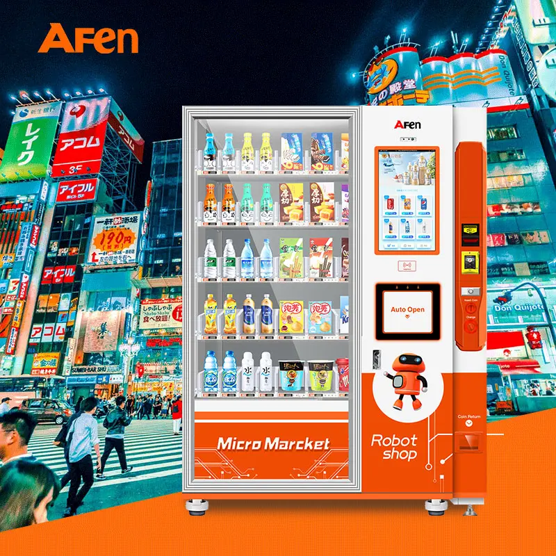 Screen Cashless System Card Reader Smart Market Combo Vending Machine