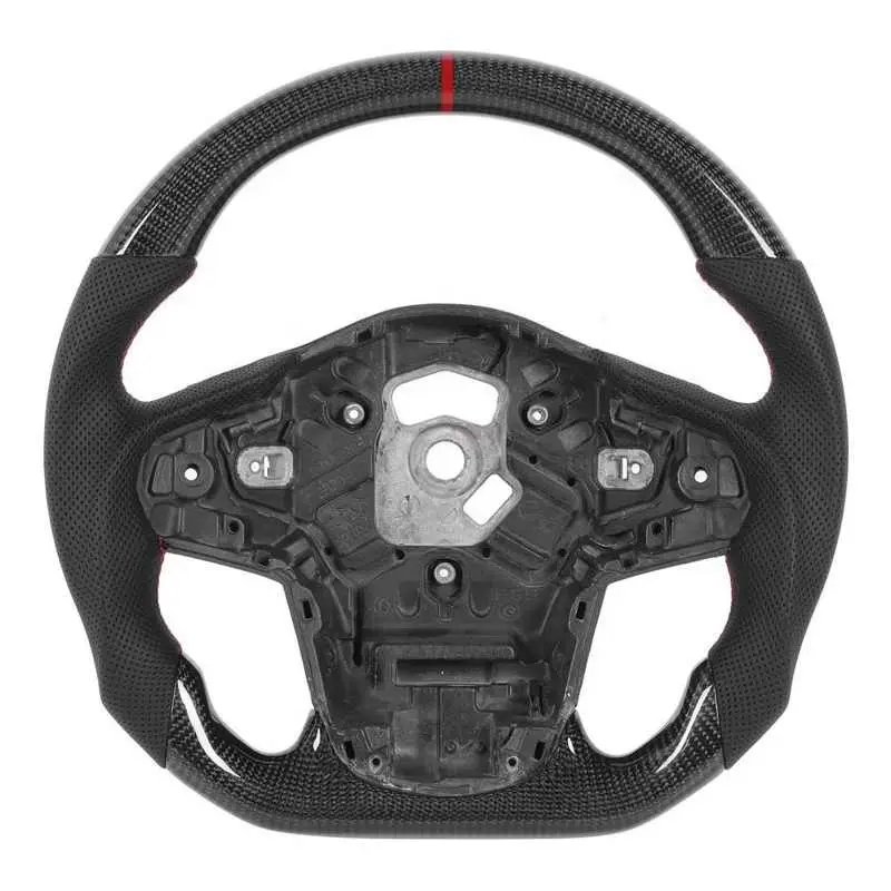 Carbon Fiber Steering Wheel Nappa Perforated Leather For TOYOTA GR Supra A90 2020+ Car Accessories