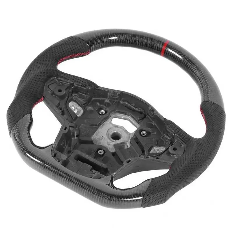 Carbon Fiber Steering Wheel Nappa Perforated Leather For TOYOTA GR Supra A90 2020+ Car Accessories