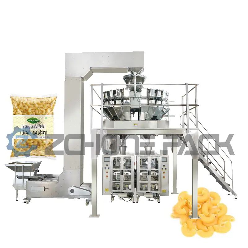 Automatic Granule Food Vertical Filling and Packaging Machine with Weighing System 4 Sides Seal Packing