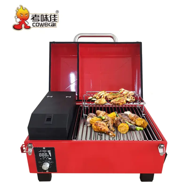 New Design Multifunctional 8 In 1 Outdoor BBQ Grills Iron Powder Coating Wood Pellet Barbecue Grill USA Europe oe New trend