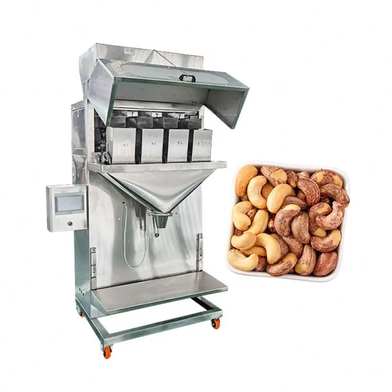 2022 Semi Automatic Pouch Bag Beans Rice Grain Nuts Seeds Sugar Solid Granule Weigh Filling Packing Machine