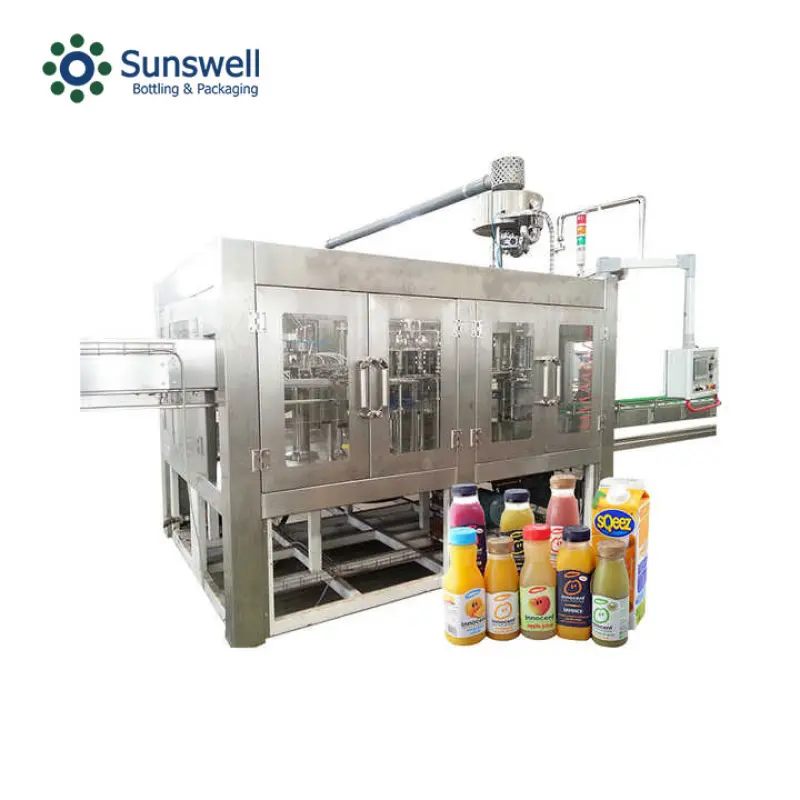 Complete Full Automatic fresh Fruit Juice Processing Line  Drink Production Line Juice Filling Machine