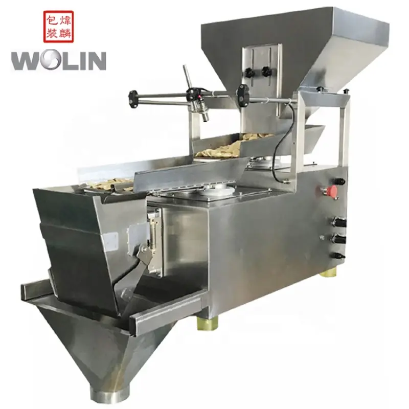 Tabletop triplex feeder 1 2 head automatic linear weigher linear scale weigh filling multi-function packing machine