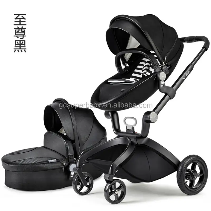 2 in 1 Luxury Baby Stroller With Separate Carrycot Baby Carriage High-landscape Pram