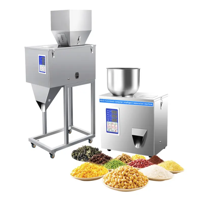 Automatic small tea 10-999G Pouch filling machine With auto weighing coffee powder packing