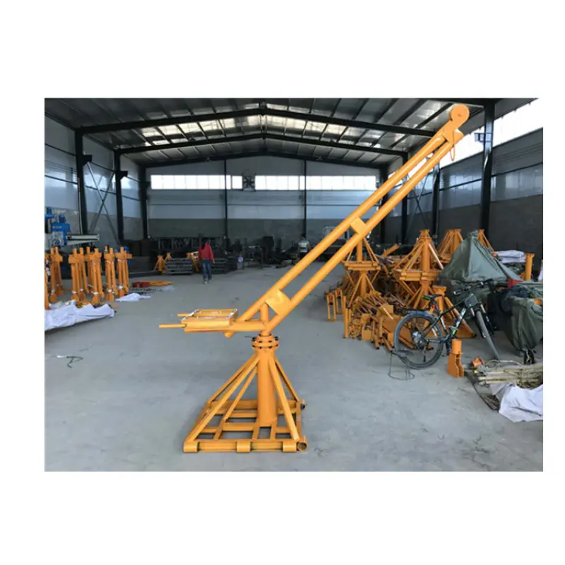 Small Crane Equipment Construction Material Lifting Tools 500kg Hoist Roof Machine