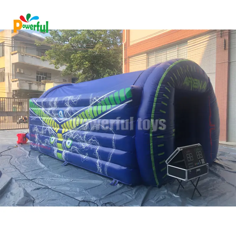 2022 New Design Interactive Inflatable Ips Shooting Game Combi Sport Arena For Children And Adults