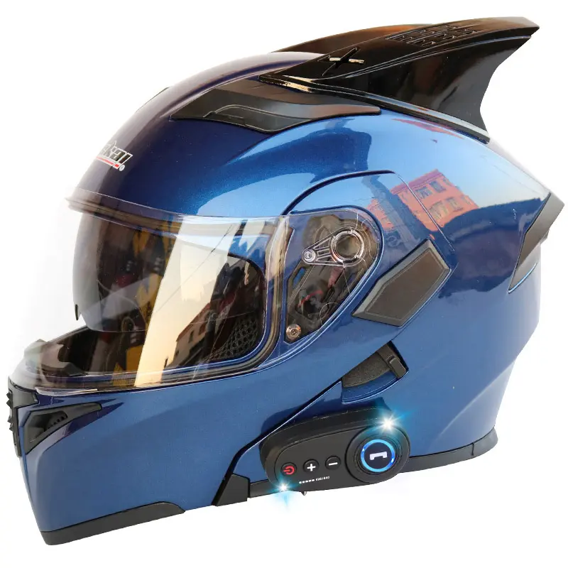 ig tail motorcycle helmet Double lens uncovered helmet for men and women four Seasons racing motorcycle helmet