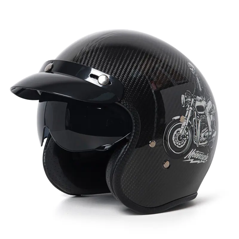 Professional Manufacturer Custom Carbon Fiber Helmet Motorcycle Helmets for Wholesale