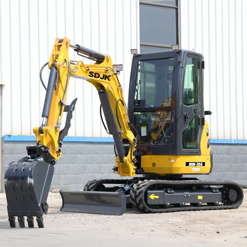 Free Shipping Excavator Machine Farm Used Minibagger New Crawler Digger For Sale Kubota Engine 3.5 Ton Mini Excavator
