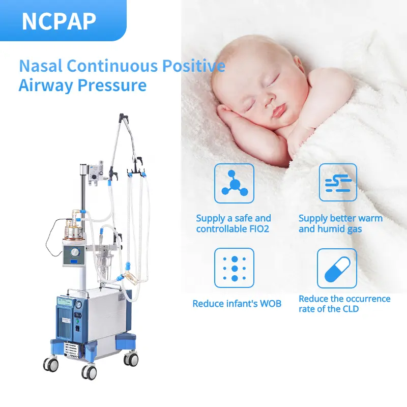 Hot Selling Oxygen Concentrator Hospital Equipment Medical Machine Neonatal Cpap HFNC Nasal Cannula Machine