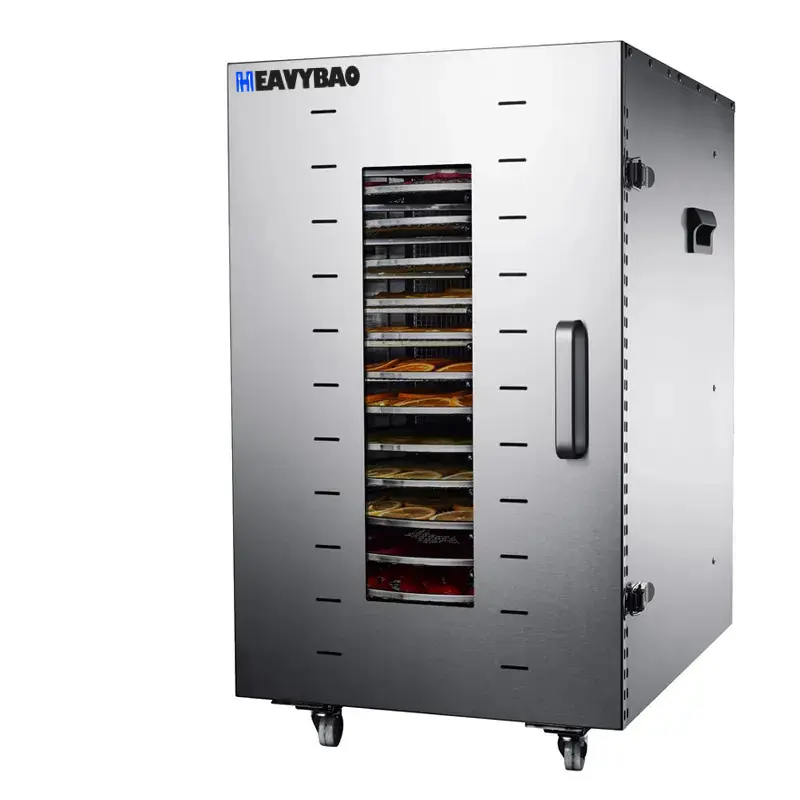 16 Trays commercial dehydrator with oil drip tray - rotary style