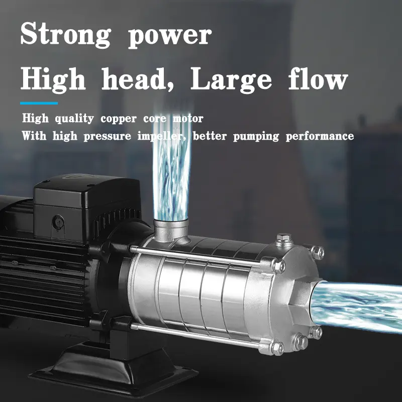 aikon OEM High Pressure max head 60m 220V 380V Horizontal Multistage Water Pump