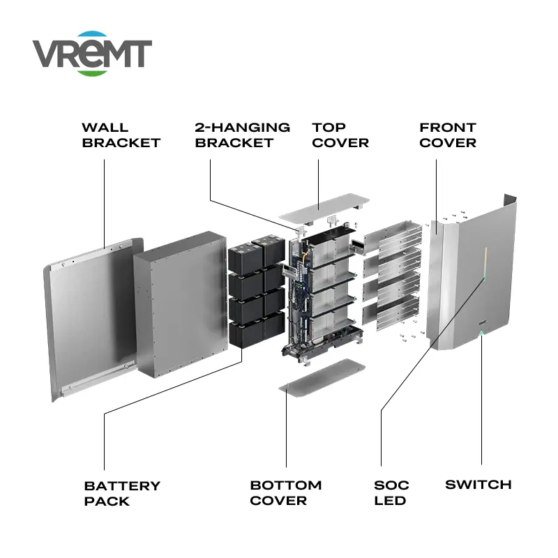 VREMT Household Solar Energy System With Lithium Battery Solar Energy-Storage Power Backup for Home