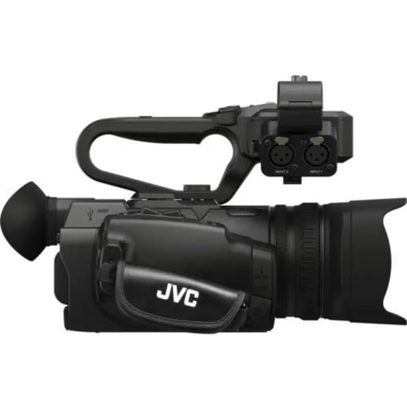 JVC GY-HM250 UHD 4K Streaming Professional Camcorder with Built-in Lower-Thirds Graphics Starter Accessory Bundle