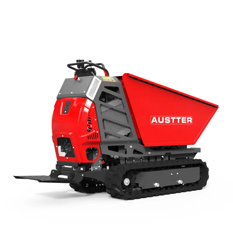 Full Hydraulic 500Kg Load Capacity 212CC 7HP Ducar Gasoline Engine Powered Barrow All Terrain Mini Track Site Dumper