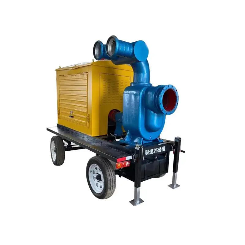 High Flow centrifugal dewatering smart sewage water industrial diesel engine self-priming pump with agriculture irrigation