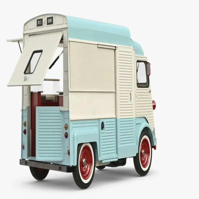 Mobile Hotdog Food Trucks Mobile Ice Cream Food Truck Trailer Crepe Food Cart for Sale Frozen Car Italy Kingdom