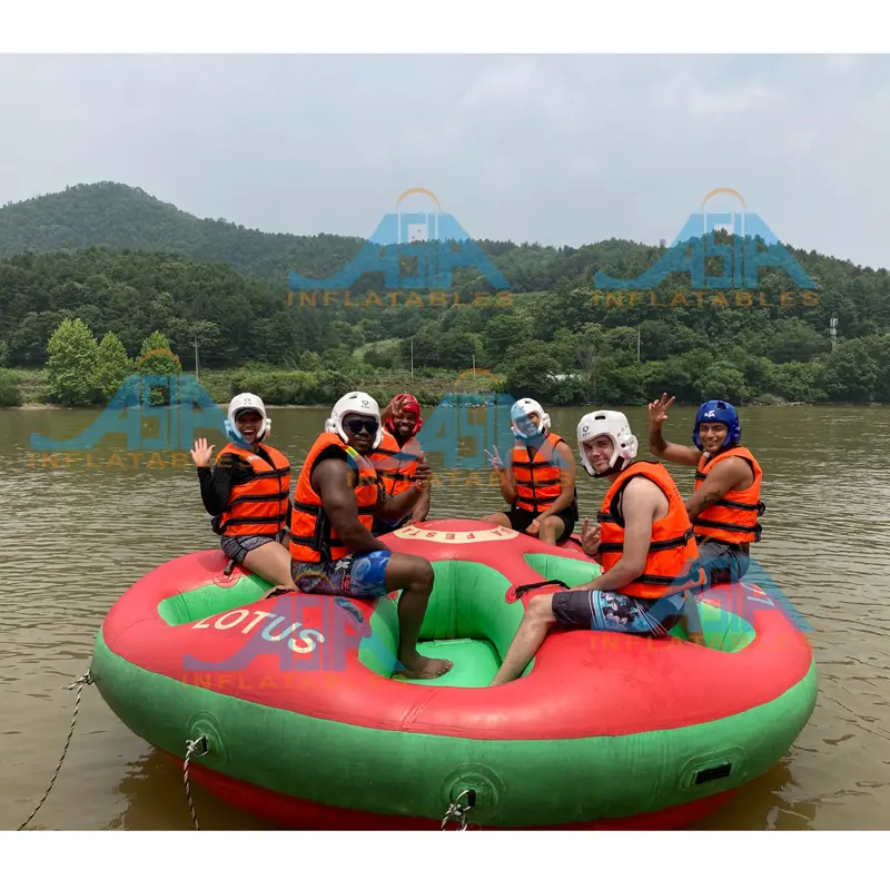 8 Persons Inflatable Water Donut Ride Ski towable donut tube boat,Water Play Equipment For Jet Ski Water Fun