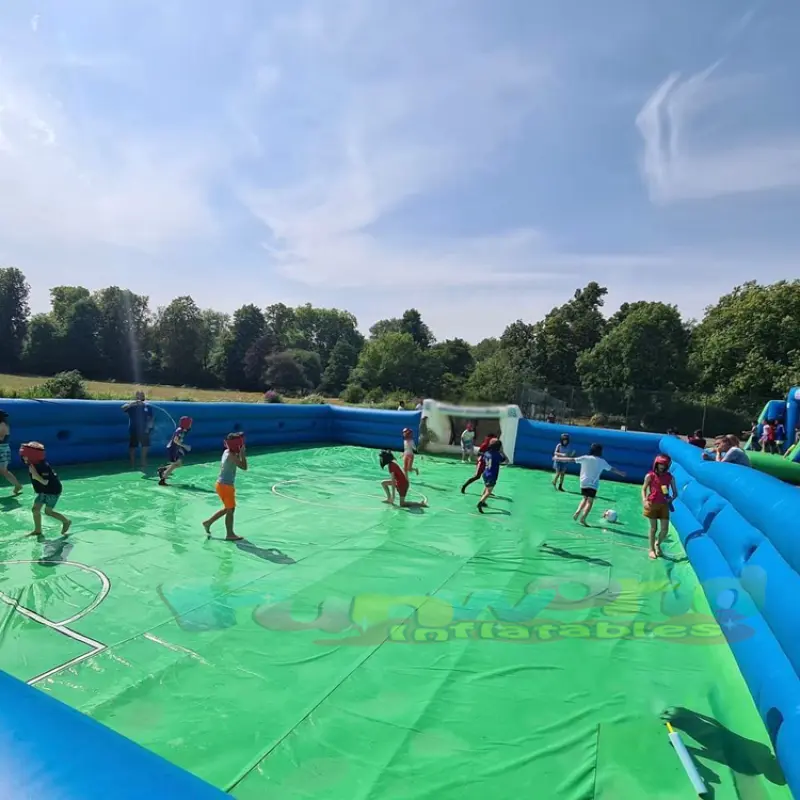 Inflatable Soapy Soccer Field