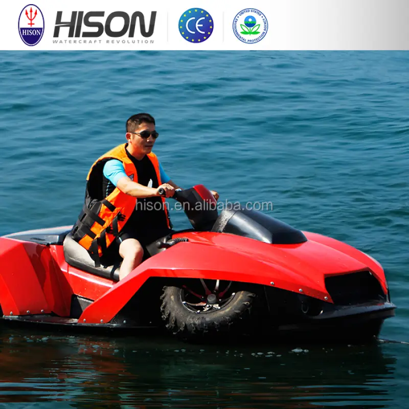 New Design High Speed Quad Jet Ski Watercraft Amphibious Car With 1 Seats