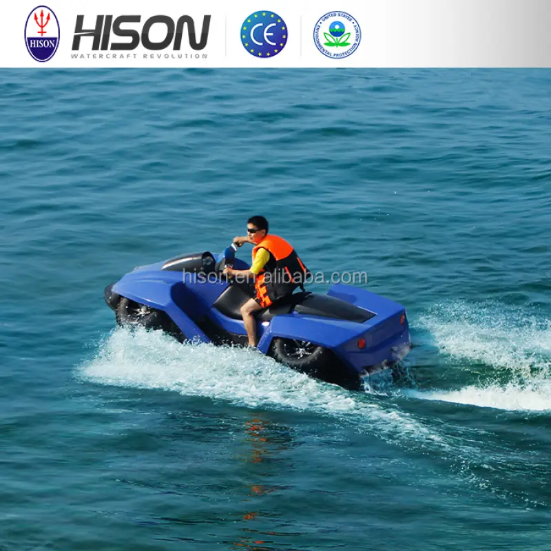New Design High Speed Quad Jet Ski Watercraft Amphibious Car With 1 Seats
