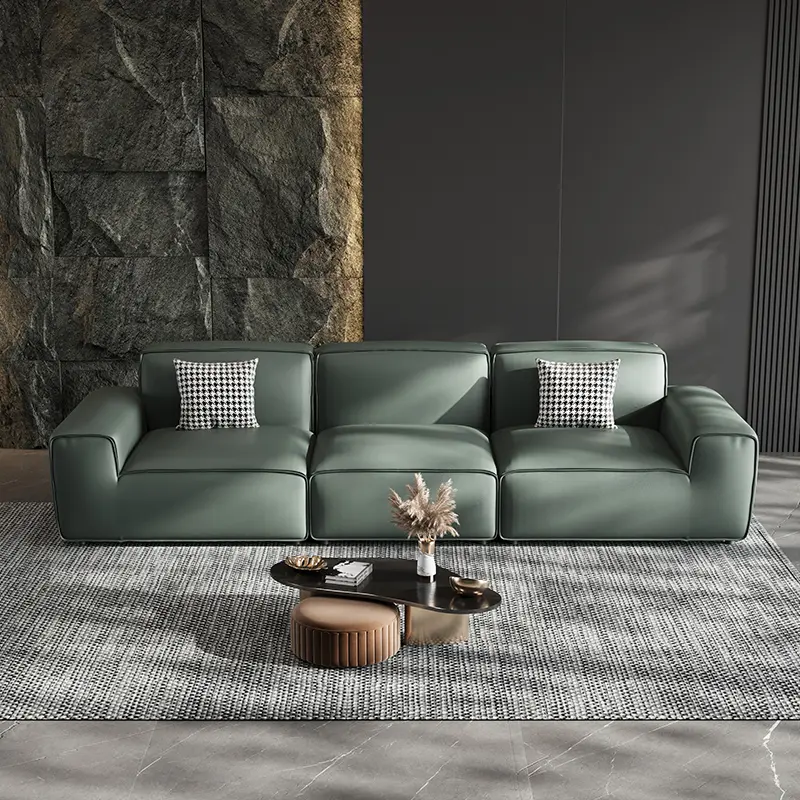 Modern Minimalist Sofa Customized Leather Sofa