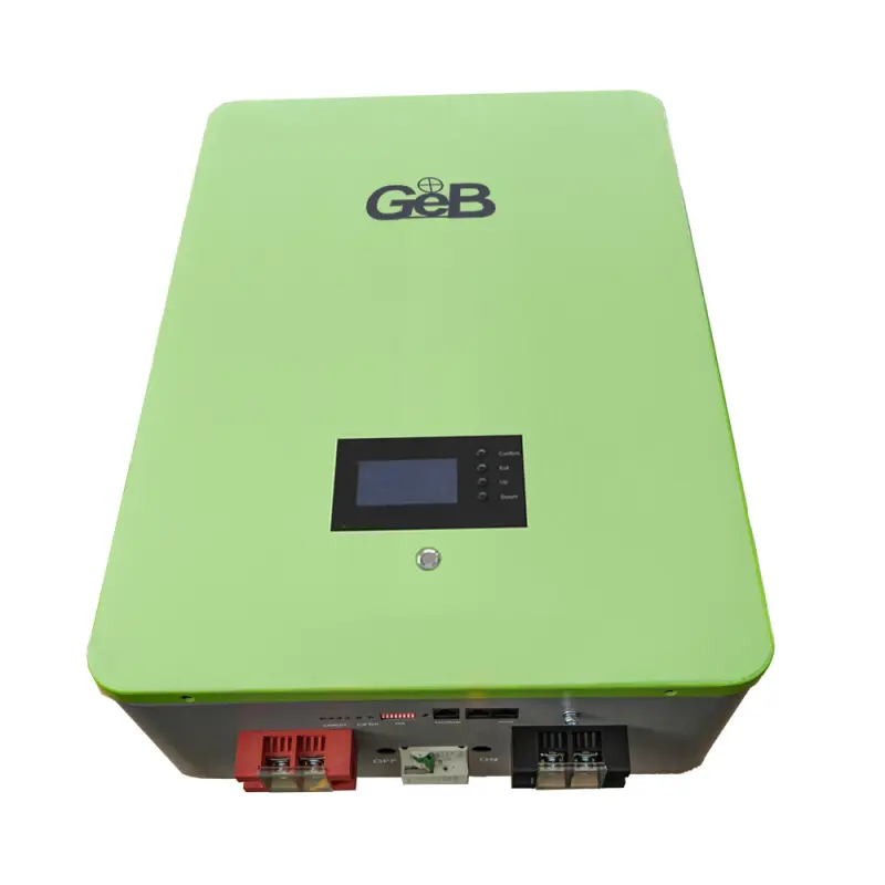 GEB off grid household 48v100ah battery48v 5k  5kwh 48v 100ah lfp lithium ion battery pack energy storage system for home
