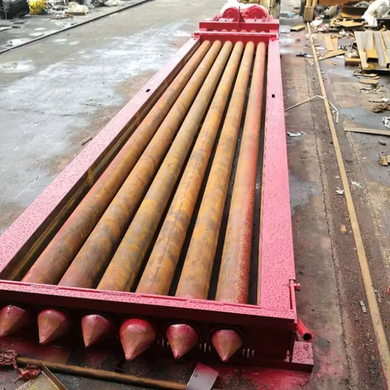 Concrete prestressed hollow core slab machine for building