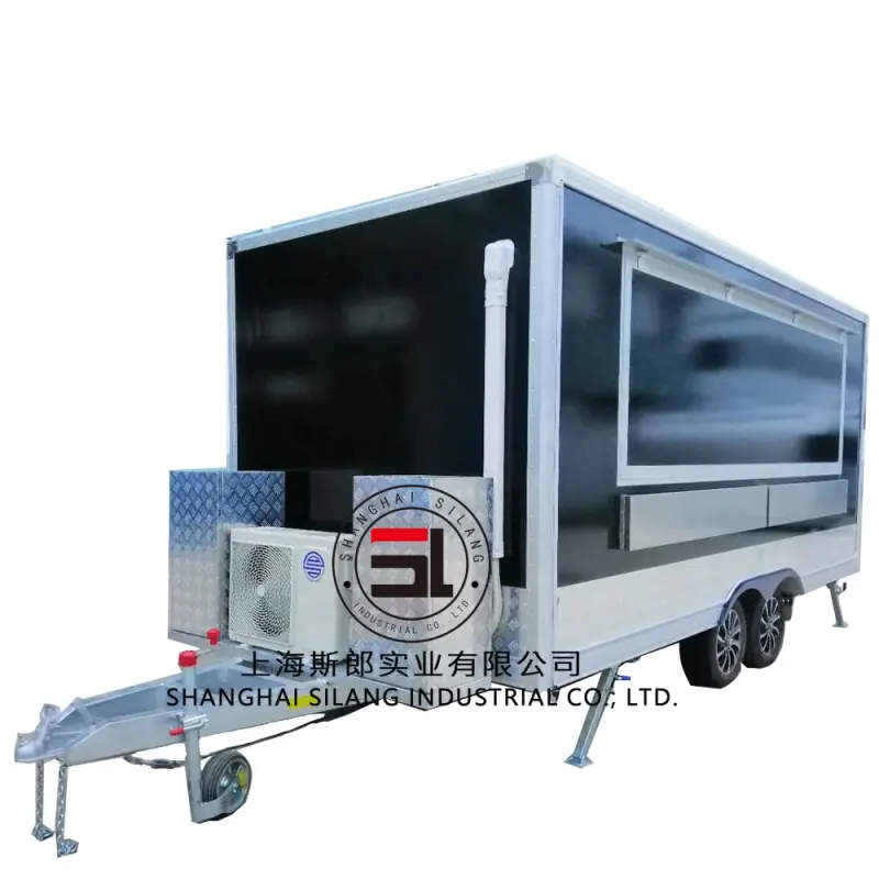 SLUNG Mobile KitchenTrailer for Multi-function fast food ICE cream hot dog crepe