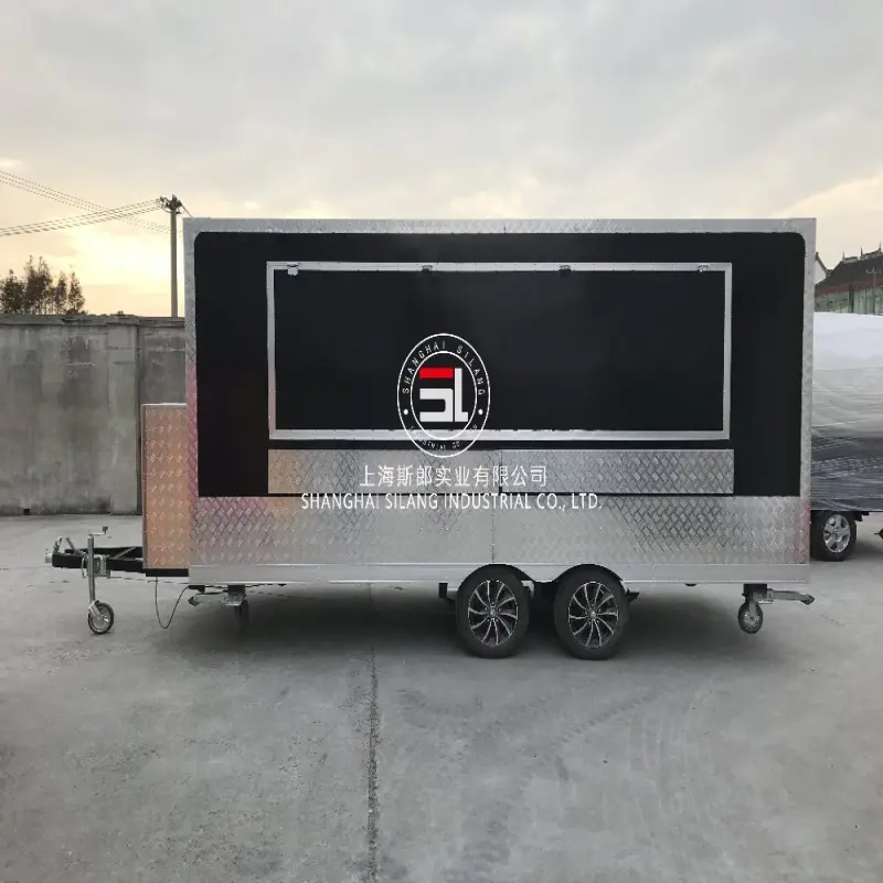 SLUNG Mobile KitchenTrailer for Multi-function fast food ICE cream hot dog crepe